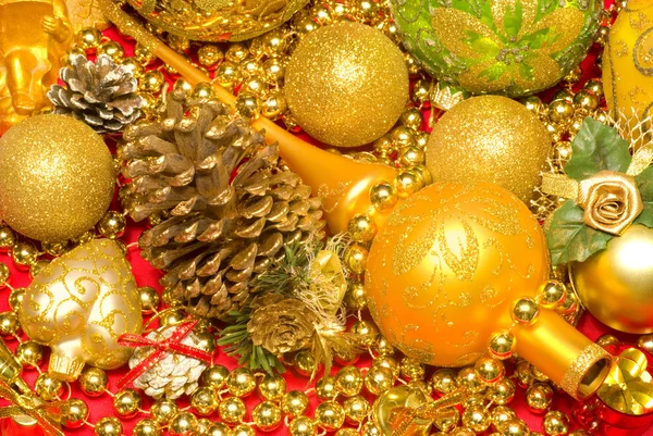 Kerstdecoratie. New Year's achtergrond — Stockfoto
