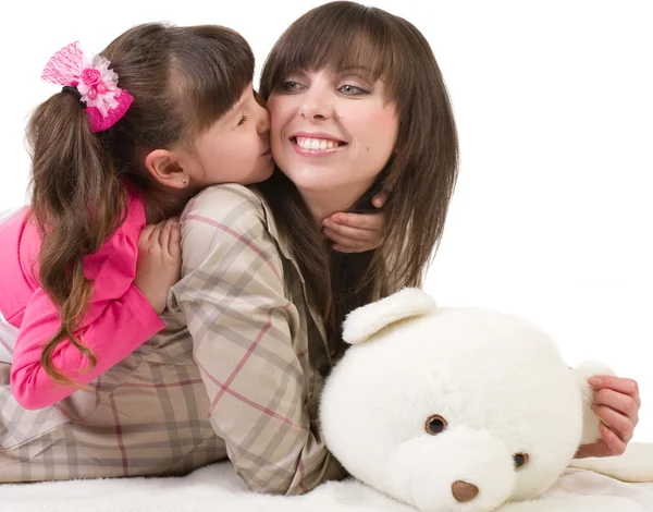 Mutter und ihre kleine Tochter — Stockfoto