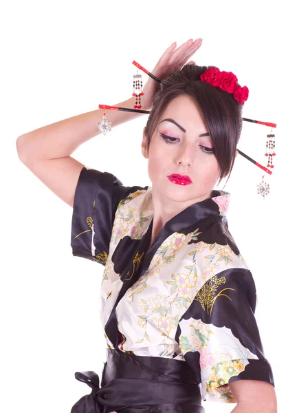 アジアの衣装で美しい若い女性 — ストック写真
