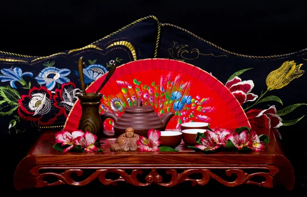 在日本的传统茶礼。 — 图库照片