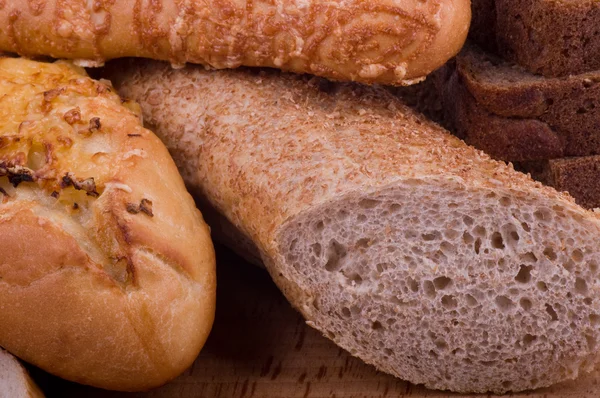 Conjunto de pão bonito — Fotografia de Stock
