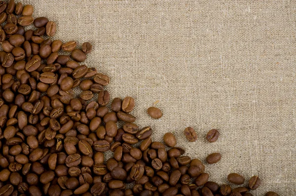 Фон з коричневою кавою — стокове фото