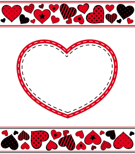 Valentines day background with hearts. Vector — Stock Vector