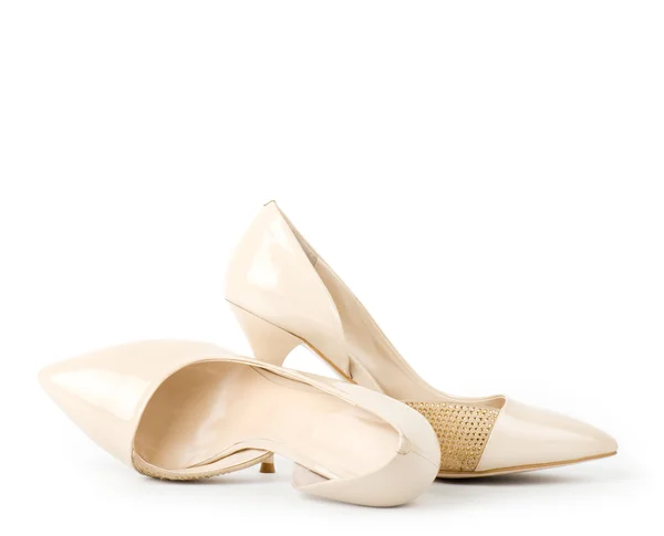 Sexy modische Schuhe isoliert auf weißem Hintergrund. — Stockfoto