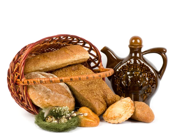 Große Vielfalt an Brot — Stockfoto