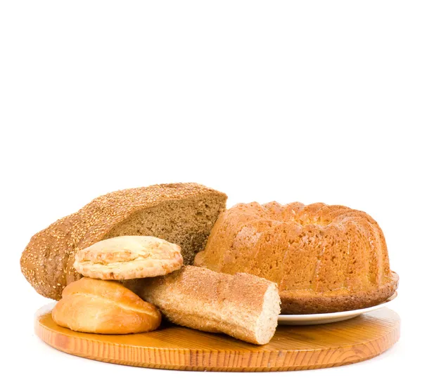 Grote verscheidenheid aan brood — Stockfoto
