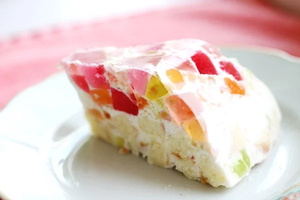 Domácí želé dort — Stock fotografie