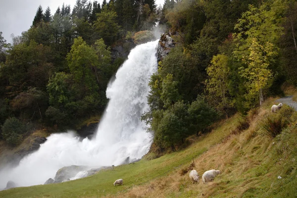 Norský vodopád — Stock fotografie