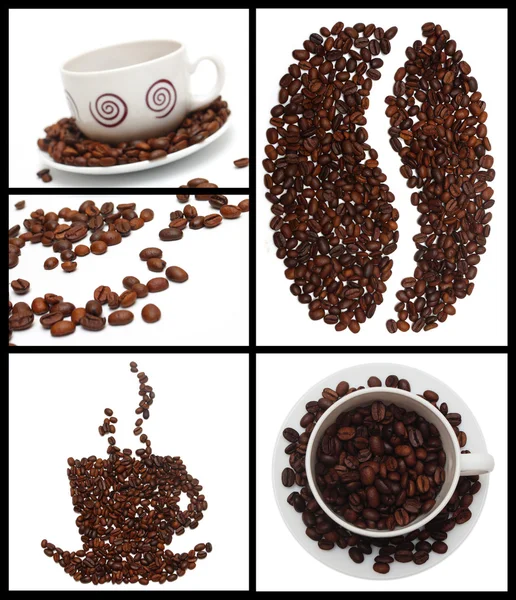 Collage - cup of coffee — Stock Photo, Image