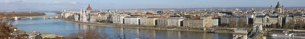 Widok na panoramę Budapesztu — Zdjęcie stockowe