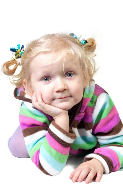 Dítě dívka portrét — Stock fotografie