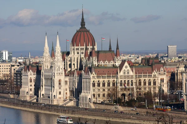 Edifício do Parlamento húngaro, Budapeste — Fotografia de Stock