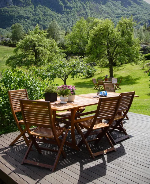 stock image Table and chairs