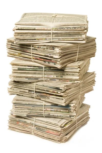 stock image Stack of newspapers for recycling