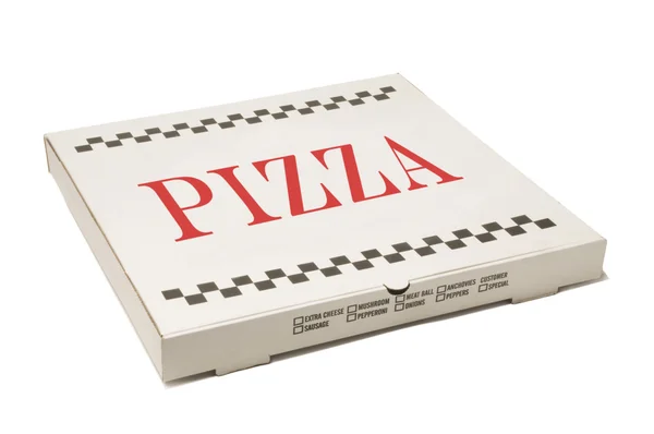 Doos van de pizza levering — Stockfoto