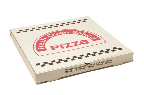 Коробка с пиццей — стоковое фото