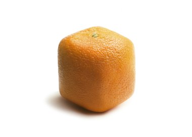 Square Orange on White clipart