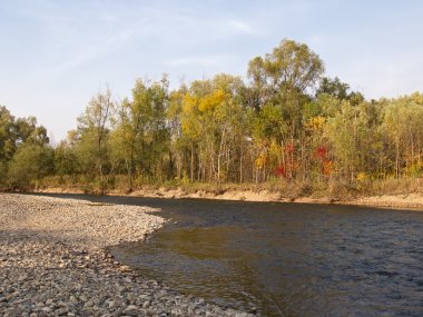 sonbahar akşam nehir