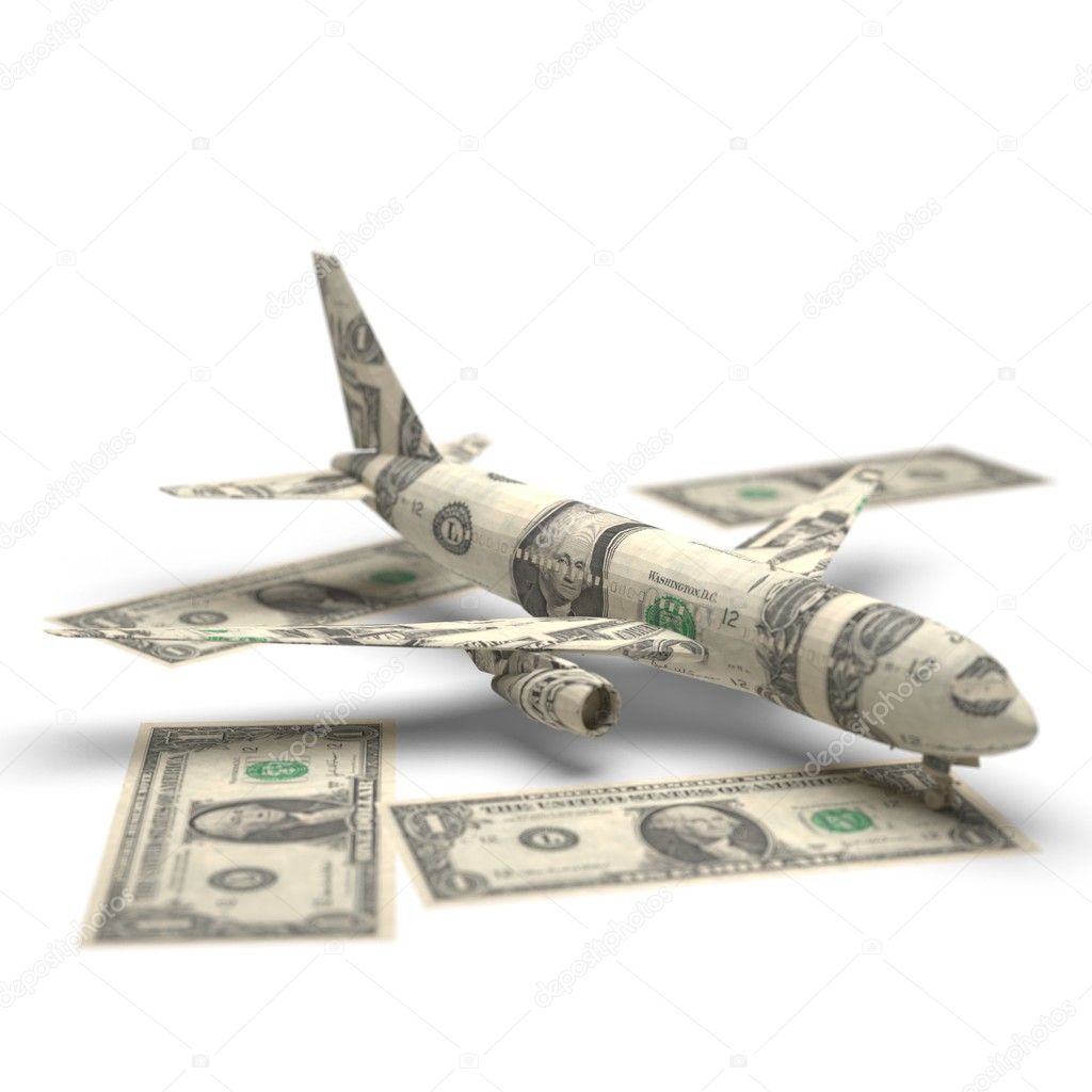 Airplane money origami — Stock Photo © icetray #9199171♎ Utilize sua ...