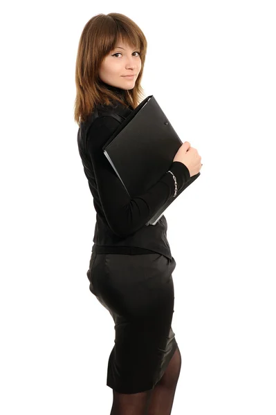 Kobieta z folderem — Zdjęcie stockowe