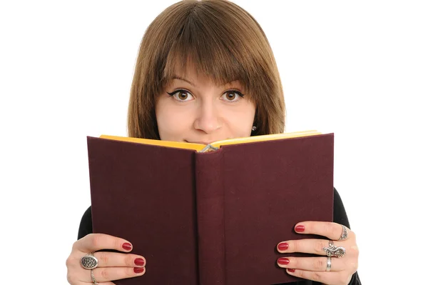 Meisje met het boek — Stockfoto