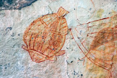 Aboriginal rock art clipart