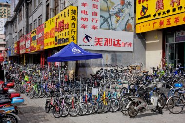 Bisiklet pazarı, hohot, Kuzey Çin
