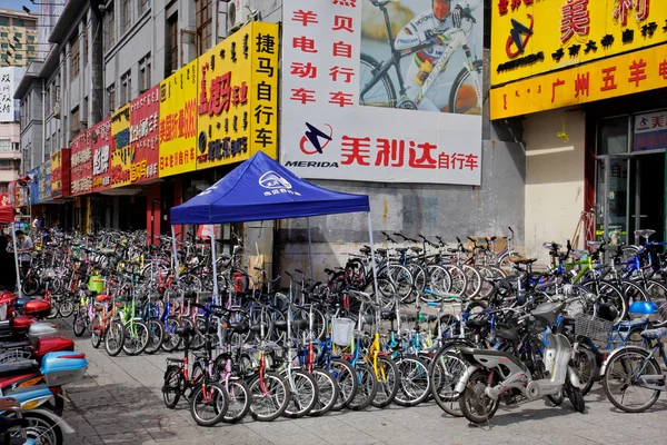 Bicycle market, HoHot, northern China — Stock Photo, Image