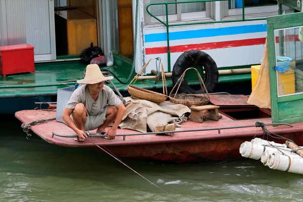Pescatore cinese — Foto Stock