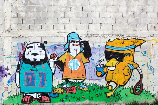Graffiti coloré, Rosario, Argentine — Photo