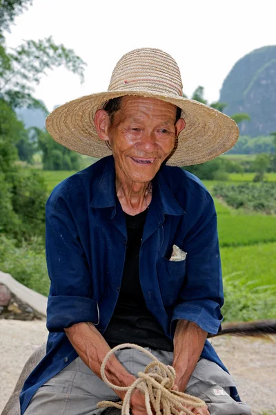 中国老人 — 图库照片