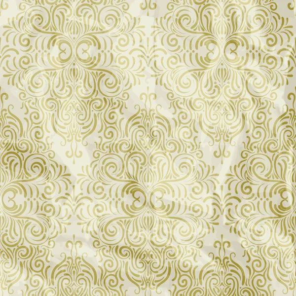 Векторные бесшовные винтажные обои с бесшовным цветочным узором — стоковый вектор