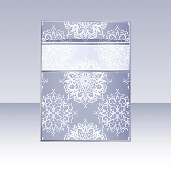 Vector banner with snowflakes and place for your text — Stock Vector
