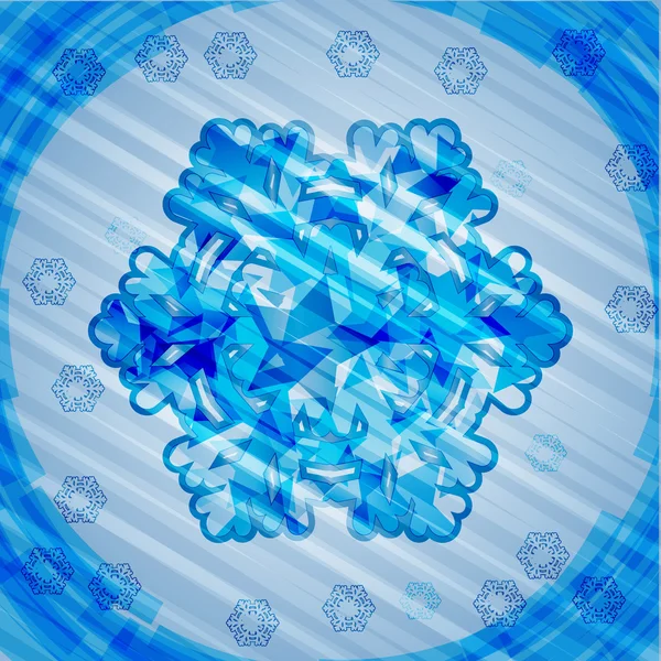 Vecteur brillant sbowflake — Image vectorielle