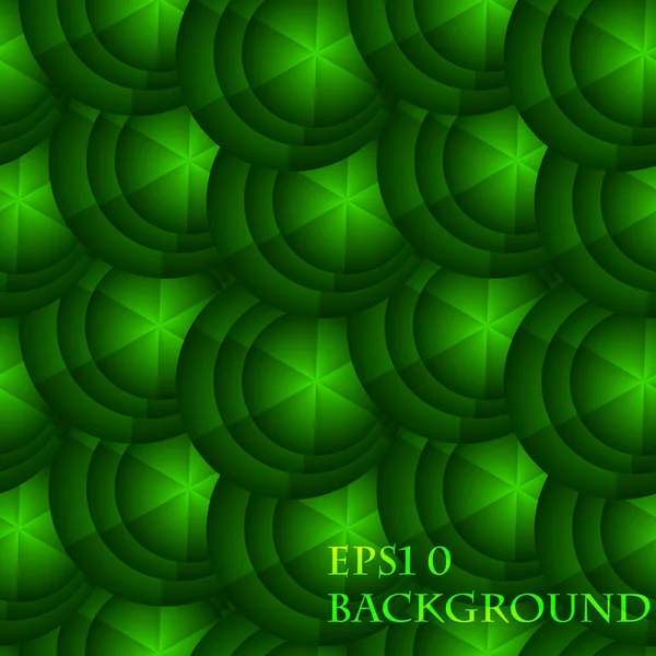 Eps 10 vector fundal abstract fără sudură cu cercuri verzi — Vector de stoc
