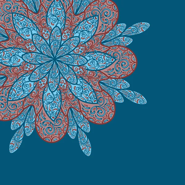 Vector doodle flor fondo — Archivo Imágenes Vectoriales