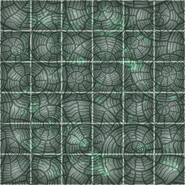Vektor nahtloses Muster mit Muscheln auf grundigem Hintergrund — Stockvektor