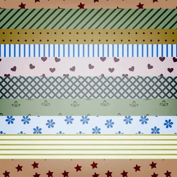 Patrón de rayas textiles sin costura vector — Vector de stock