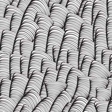 vector seamless funky background with abstract figures