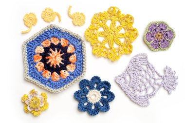 Crochet motives clipart