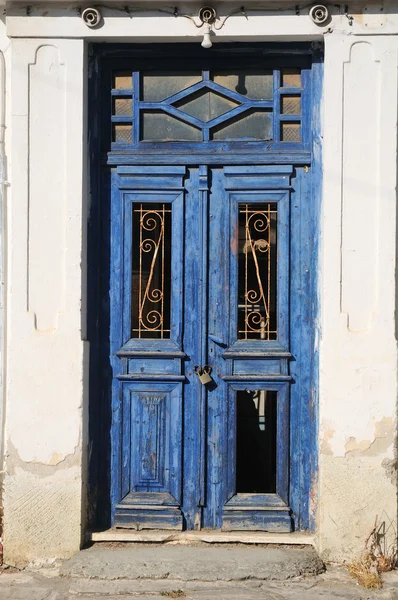 stock image Old blue door