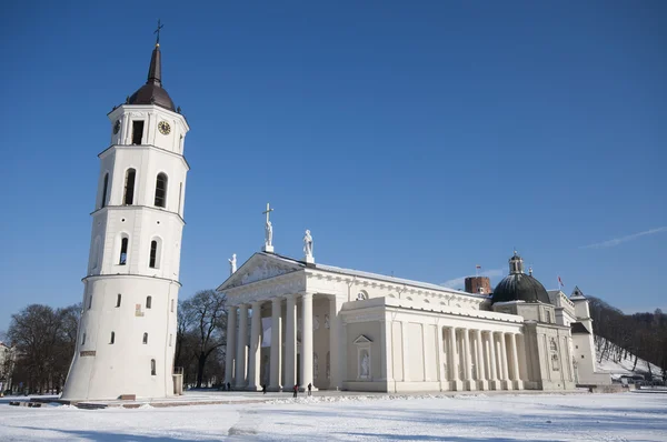 Domplatz in Vilnius, Litauen — Stockfoto