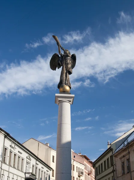 Estátua do anjo em Uzupio, Vilnius, Lituânia — Fotografia de Stock
