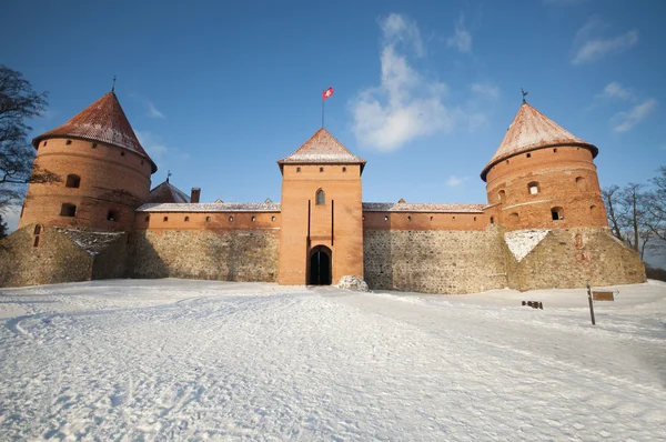 Castillo en Trakai, Lituania — Foto de Stock