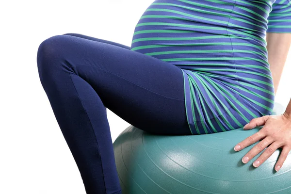 Упражнения во время беременности — стоковое фото