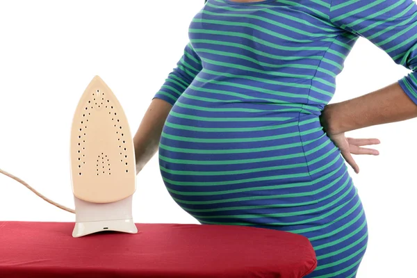 Houswife w ciąży — Zdjęcie stockowe