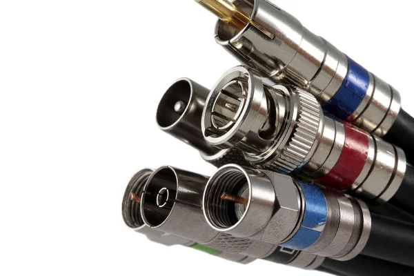 Coaxial Cable connectors — Stock Photo, Image