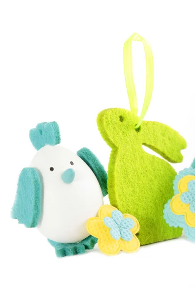 Easter chicken and rabbits — Stock Photo, Image