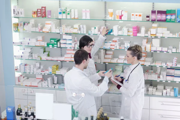 Pharmacy drugstore team — Stok fotoğraf