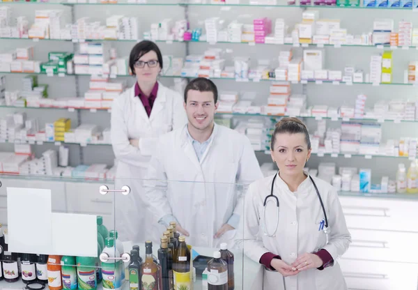 Pharmacy drugstore team — Stock Photo, Image